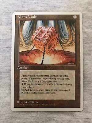 MTG Mana Vault Fourth Edition 1995 • $39