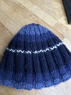 Pachamama Hat Beanie Navy Blue Fleece Lined  • £12