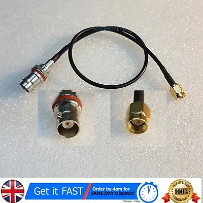 £5.35 • Buy SMA Male To BNC Female Connector 30cm RG174 Adapter Antenna Signal Cable Lead 