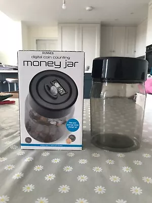 Dunnes Digital Coin Counting Money Jar In Box With Instructions Good Condition • £15
