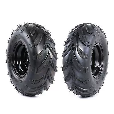 2 Pack 145/70-6  Front Rear Tyre Wheel Rims For ATV Go Kart Buggy Quad • $99.27