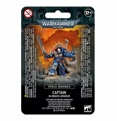 Warhammer 40000 Space Marines Captain In Gravis Armour • $50.40