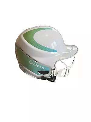 RIP-IT Softball Batting Helmet Lime & Aqua S/M (6-6 7/8) • $11