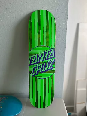 Santa Cruz Skateboard Deck - Green Stripe Dot Team - 8.125  X 31.7  New • $40