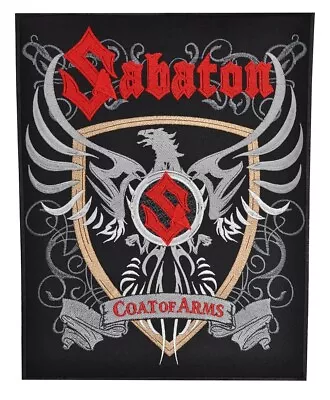 Sabaton Coat Of Arms S Back Patch | Swedish Heavy Power Metal Music Band Logo • $19.99