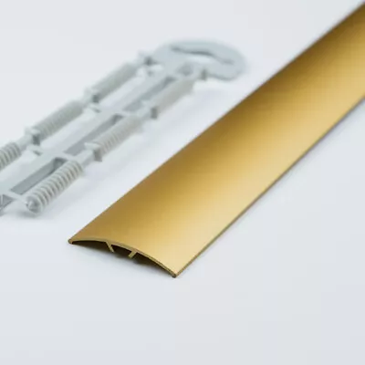 Dural Multifloor Door Bar Threshold Strip Cover Plate Laminate Floors 0.9m GOLD • £11.99