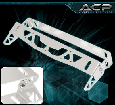 $12.99 • Buy VIP Angle Front Bumper License Plate Relocation Bracket Silver For Volkswagen VW