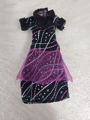 Monster High Doll Abbey Bominable Dress Home Ick Black Purple Neon Goth Emo • $7.04