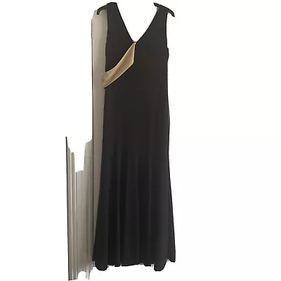 £19.99 • Buy Black Floorlength Maxi Dress Size 14   RONALD JOYCE AFTER SIX COLLECTION.