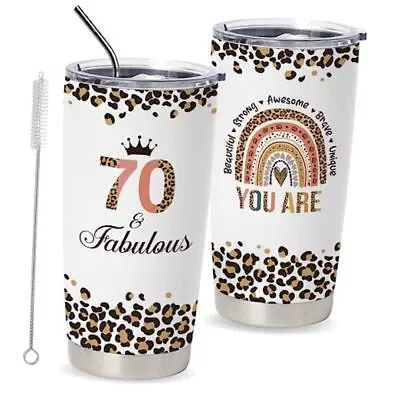 Happy 70th Birthday Gifts For Women Best Gifts Idea For 70th Birthday Tumbler • £32.25