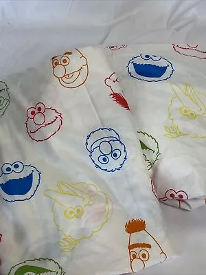 2018 Sesame Street Character Faces Twin Flat & Fitted Sheets Soft • $15