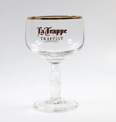 La Trappe Trappist Belgian Beer Glass Gold Rim 250ml • $12.44