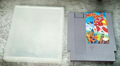 Vintage Nintendo NES Mega Man 6 Cartridge Clamshell Snap Case Authentic 1993 • $55.55