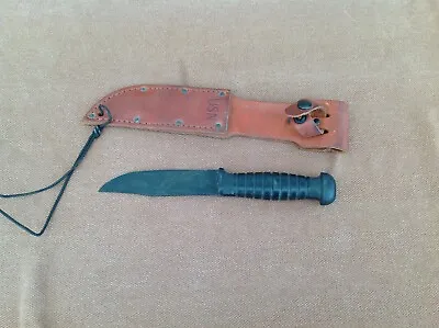 Colonial U.S. Navy USN Mark 1 Fighting Deck Knife Leather Sheath  • $165