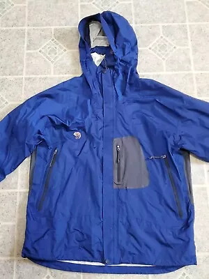 Mountain Hardwear Conduit Mountain Parka Jacket Men's Large Blue • $35