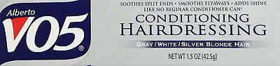 Alberto VO5 Conditioning Hairdressing Gray White Silver & Blonde 1.5oz Pack Of 3 • $22.05