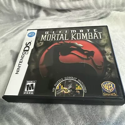 Ultimate Mortal Kombat (Nintendo DS 2007) CASE & MANUAL ONLY - NO GAME • $14.24