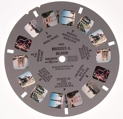 View-Master Reel Brussels II Belgium 1951 • $9.95