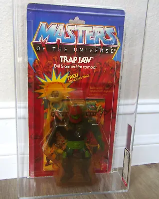 Masters Of The Universe Trap Jaw Vintage Figure Mattel Afa 1983 W/ Ring Skeletor • $1405