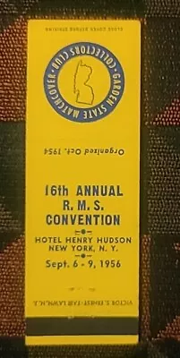 Empire Matchcover Collectors Club RMS 16th Convention 1956 Matchbook Cover NY • $6.58