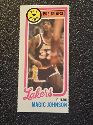 1980 Topps #18 Magic Johnson Single Panel Rookie All Star Los Angeles Lakers HOF • $5.50