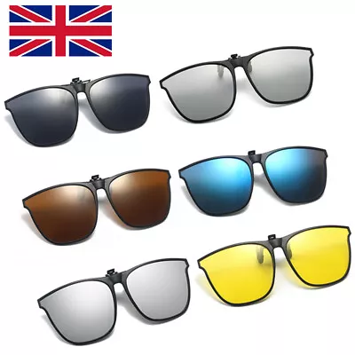 6 Colors Clip On Sunglasse Flip Up Glasses Polarized Photochromic Sunglasses R • £4.28