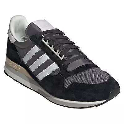 Adidas ORIGINALS MEN'S ZX 500 TRAINERS SHOES SNEAKERS BLACK RETRO NEW BNWT 90S • £59.99