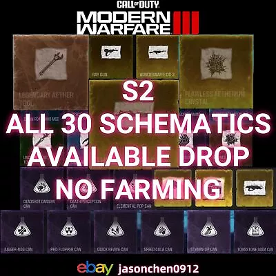 Call Of Duty MW3 Zombies MWZ Ray Gun S2 Schematics AETHER Ammo Coal Tool Cryo • $5