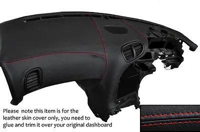 Red Stitch Dash Dashboard Leather Skin Cover Fits Mazda Rx7 Fd3s 1992-2002 • $917.37