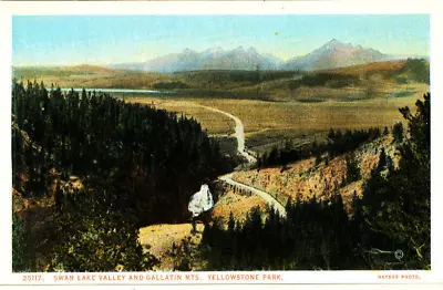 Yellowstone Nat'l Park:  25117 Swan Lake Valley Gallatin Mts - Haynes Red Letter • $2.99