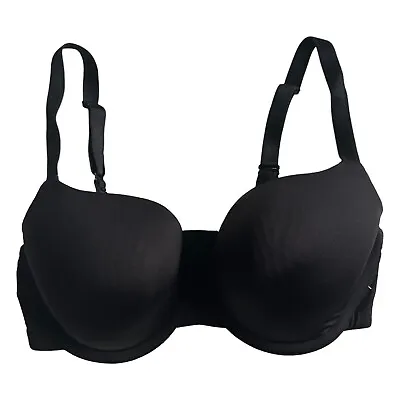 Panache Women's 34D Bra Black Underwired Moulded Padded Comfort T-Shirt • £12.99