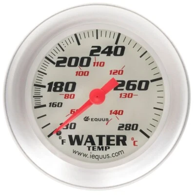 $52.05 • Buy Equus Coolant Temperature 2-5/8  Gauge 8000 Series Water Temp 130-280 F (8442)