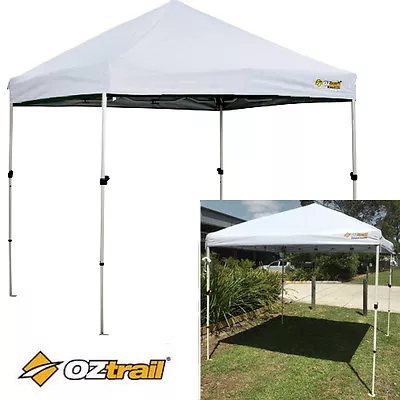 Oztrail Compact Gazebo WHITE 2.4x2.4m Marquee Stall Stand Tent Canopy • $99.95