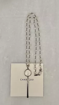 $215 Chan Luu Antique GP Over Sterling Chalcedony Crystal Necklace ~ GORGEOUS! • $65.50