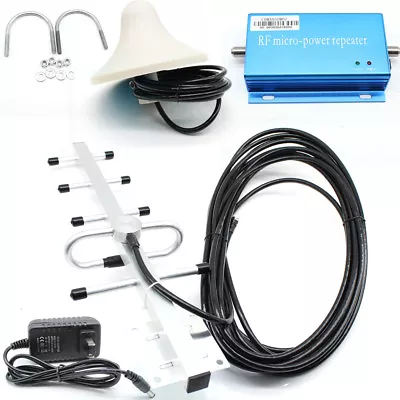 3G 4G 850/900MHz GSM/CDMA Repeater Cell Phone Signal Booster + Yagi Antenna Kit • $38