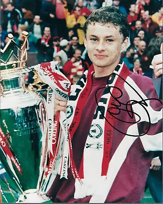 Ole Gunnar Solskjaer Manchester United Hand Signed Photo Coa Autograph Man Utd • £29.99
