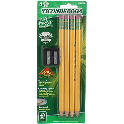 3 Pack Ticonderoga My First Pencil #2HB 4 Ct • $14.68