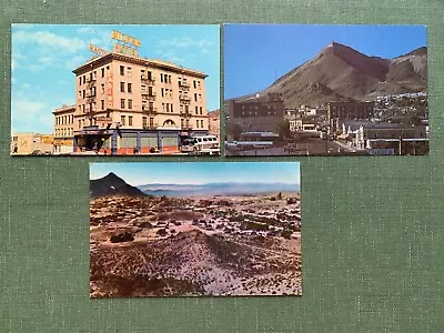 Lot 3 Tonopah Nv Unused Mint ! Rush Kittle Photo ! Mizpah Hotel Casino +aerial + • $5.99