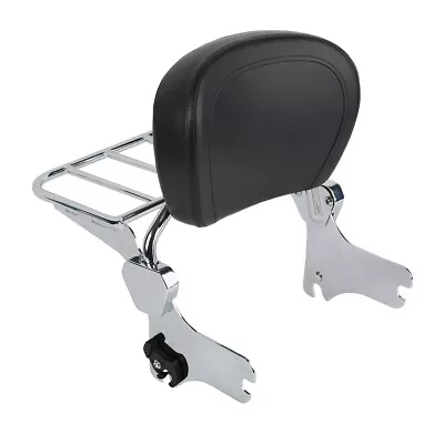 $78.62 • Buy Backrest Sissy Bar+Luggage Rack For Harley Touring Electra Glide Road King 94-08