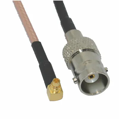 2-Pack RG316 MCX MALE ANGLE To BNC FEMALE Coaxial RF Pigtail Cable 10cm • $11.69