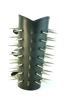 Spike Leather Gauntlets Death Metal Punk Cyber Goth 49 Screw Nail Spike • $49.99