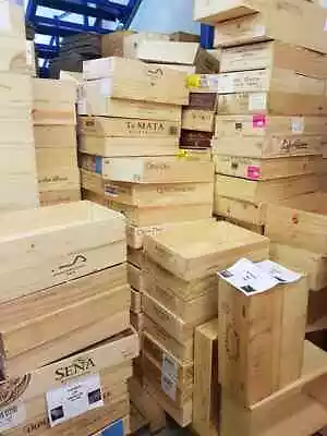 £14.95 • Buy Mixed Size French Italian Wooden Wine Port Champagne Crate Box  