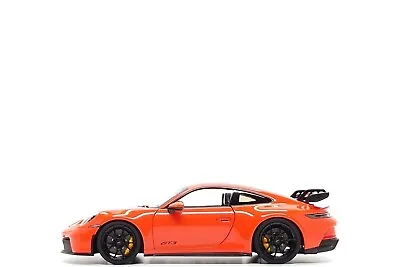 Norev 1:18 Porsche 911 GT3 (992) In Lava Orange / Black Wheels • $139.99