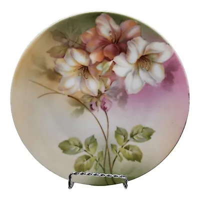 Vtg RS Germany Hand Painted Cabinet Plate Orchids 8 1/4  • £22.80