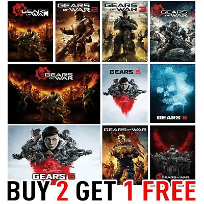 Gears Of War Xbox Video Game Poster Art Print Wall Home Room Decor Gift Idea 052 • £2.99