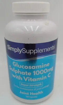 £10.99 • Buy Simply Supplements Glucosamine Sulphate 1000mg With Vitamin C 180 Capsules