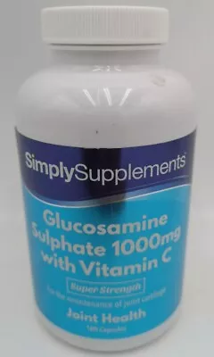 £10.99 • Buy Simply Supplements Glucosamine Sulphate 1000mg With Vitamin C 180 Capsules
