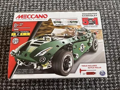 £7.50 • Buy Meccano Roadster Cabriolet Model Set 5 In 1 Years 8+ 6040176