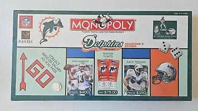 2004 Miami Dolphins Monopoly Game Brand New W 6 Pewter Tokens See Notes • $79.99