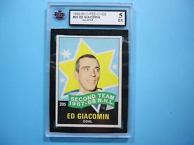 1968/69 O-pee-chee Nhl Hockey Card #205 Ed Giacomin As Ksa 5 Ex Sharp!! Opc • $37.49